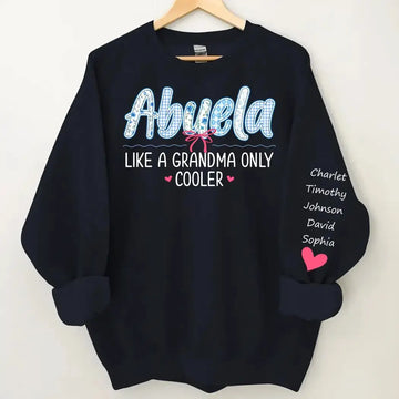 Abuela Like a Grandma Only Cooler - Personalized Gift for Grandma Duconspace