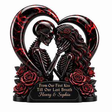 Acrylic Plaque Gothic Skeleton Halloween Custom Decor Duconspace