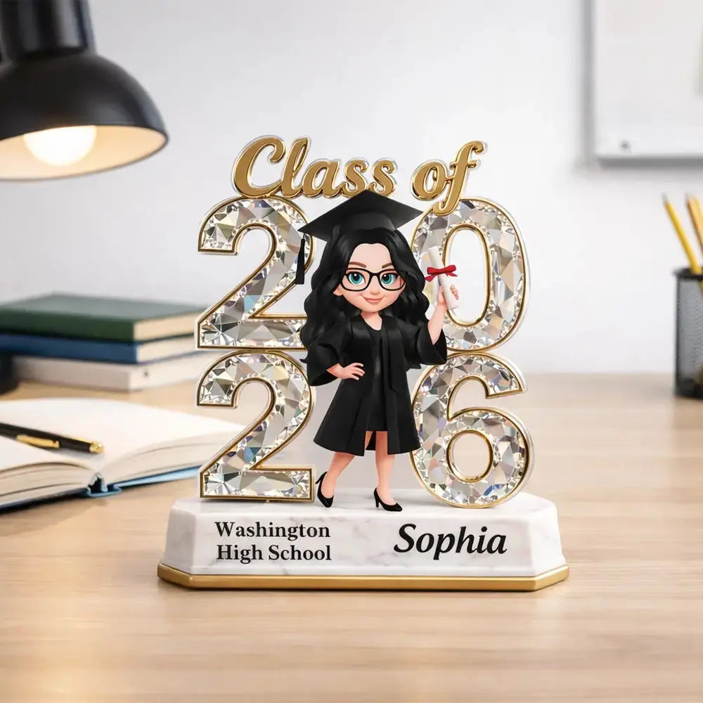 Acrylic Plaque Class of 2026  - Personalized Gift for Son, Daughter Duconspace