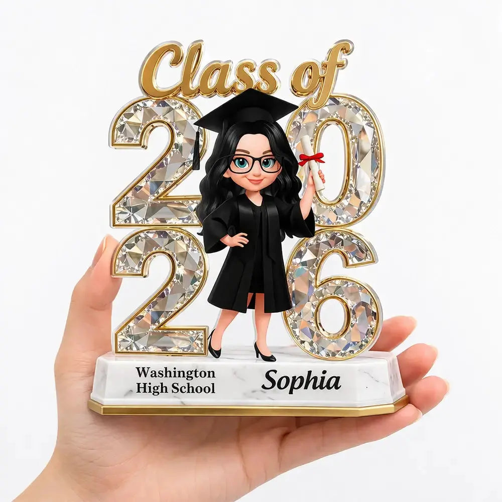 Acrylic Plaque Class of 2026  - Personalized Gift for Son, Daughter Duconspace