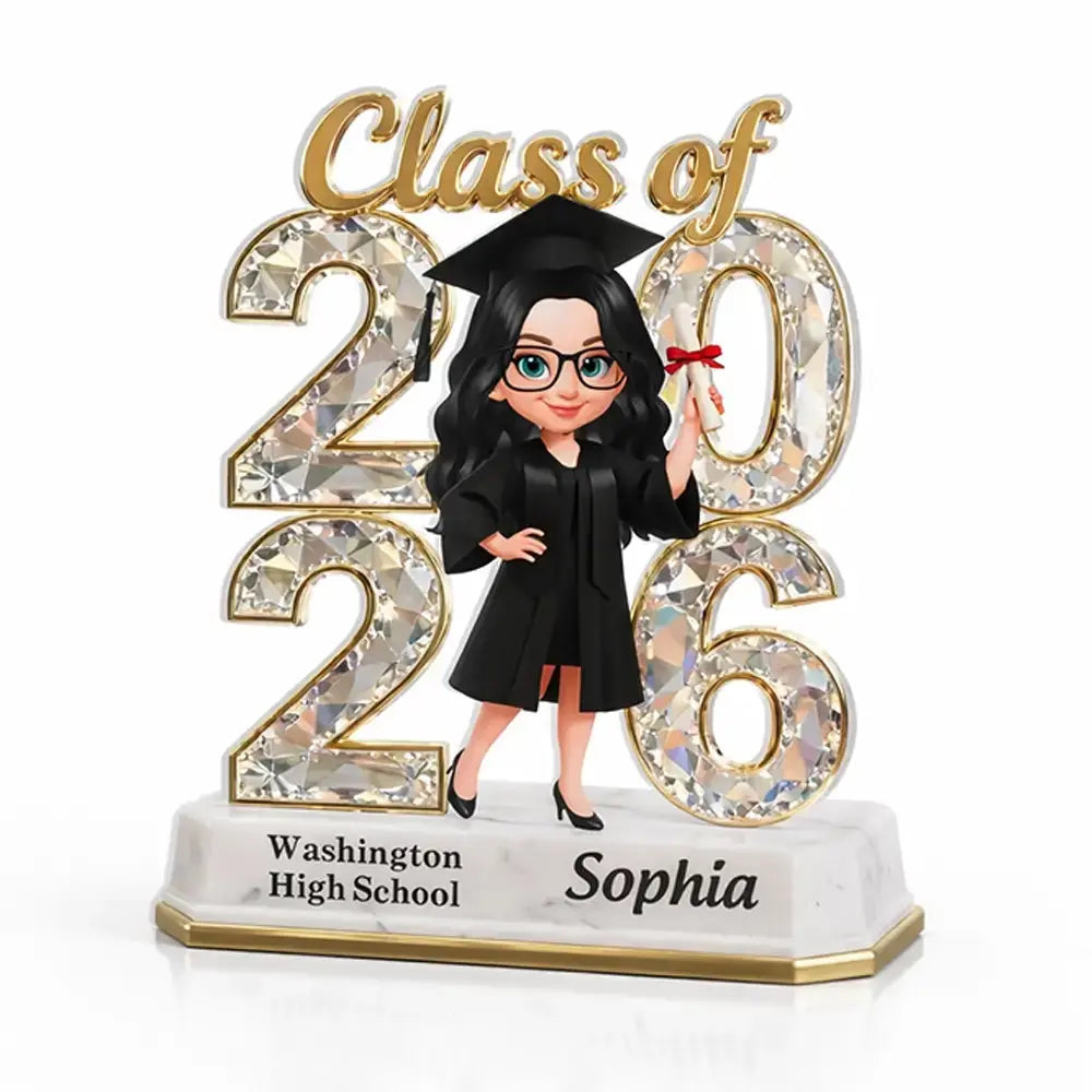 Acrylic Plaque Class of 2026  - Personalized Gift for Son, Daughter Duconspace