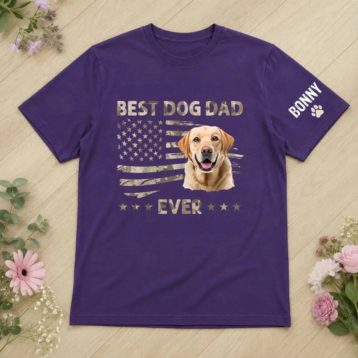 America 250th Anniversary Shirt - Perosnalized Gift for Pet Dad Duconspace