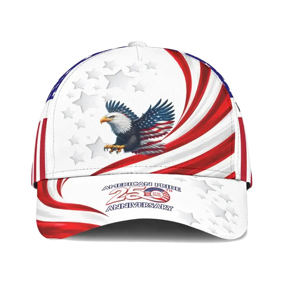 America 250th Anniversary US Pride Patriotic Eagle Classic Cap Duconspace