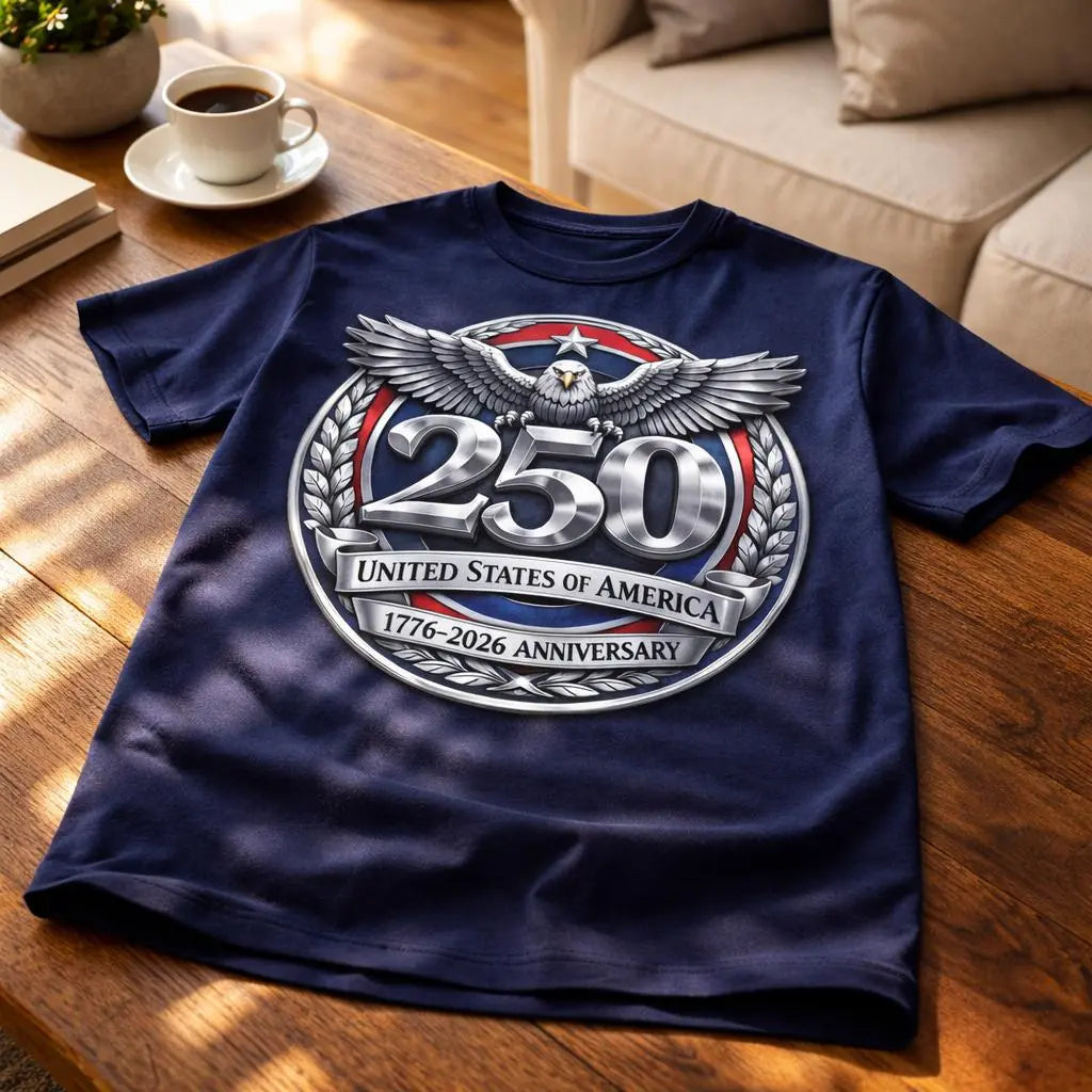 American 250 Anniversary USA Eagle Vintage Shirt Duconspace