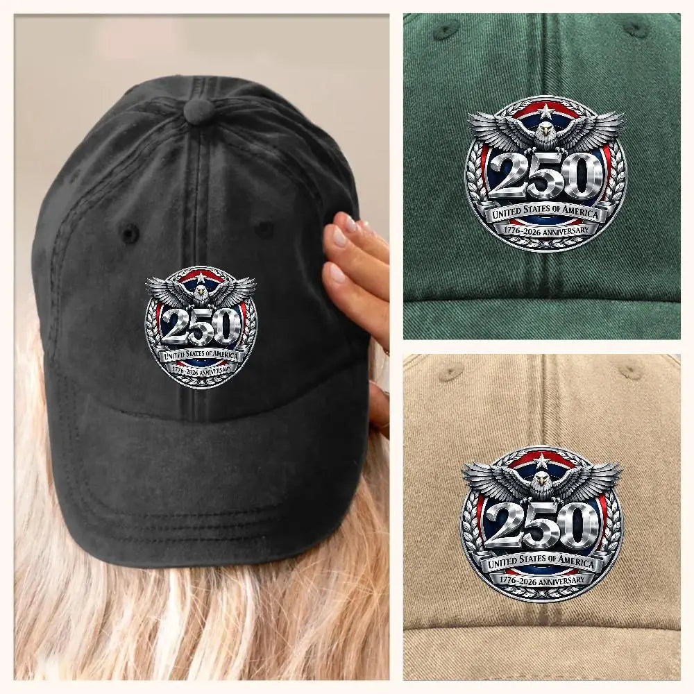 American 250 Anniversary Vintage Washed Denim Cap Duconspace