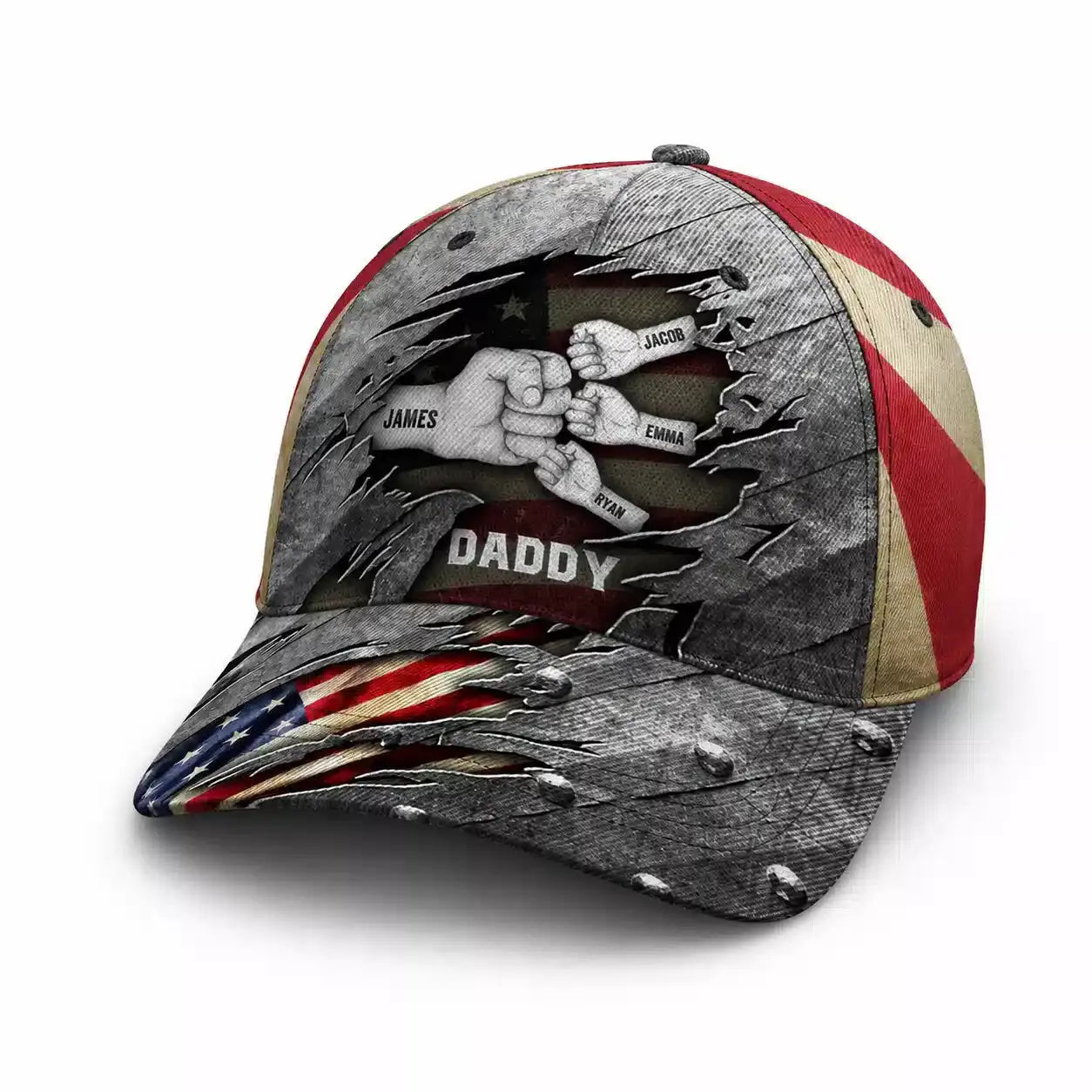 American Grandpa Classic Cap, Custom Gifts for Grandpa Bump Duconspace