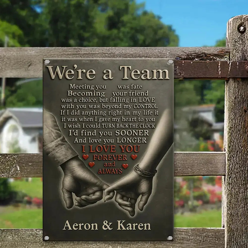 Anniversary Gifts For Her – Personalized Custom Couple Wall Art Sign Duconspace