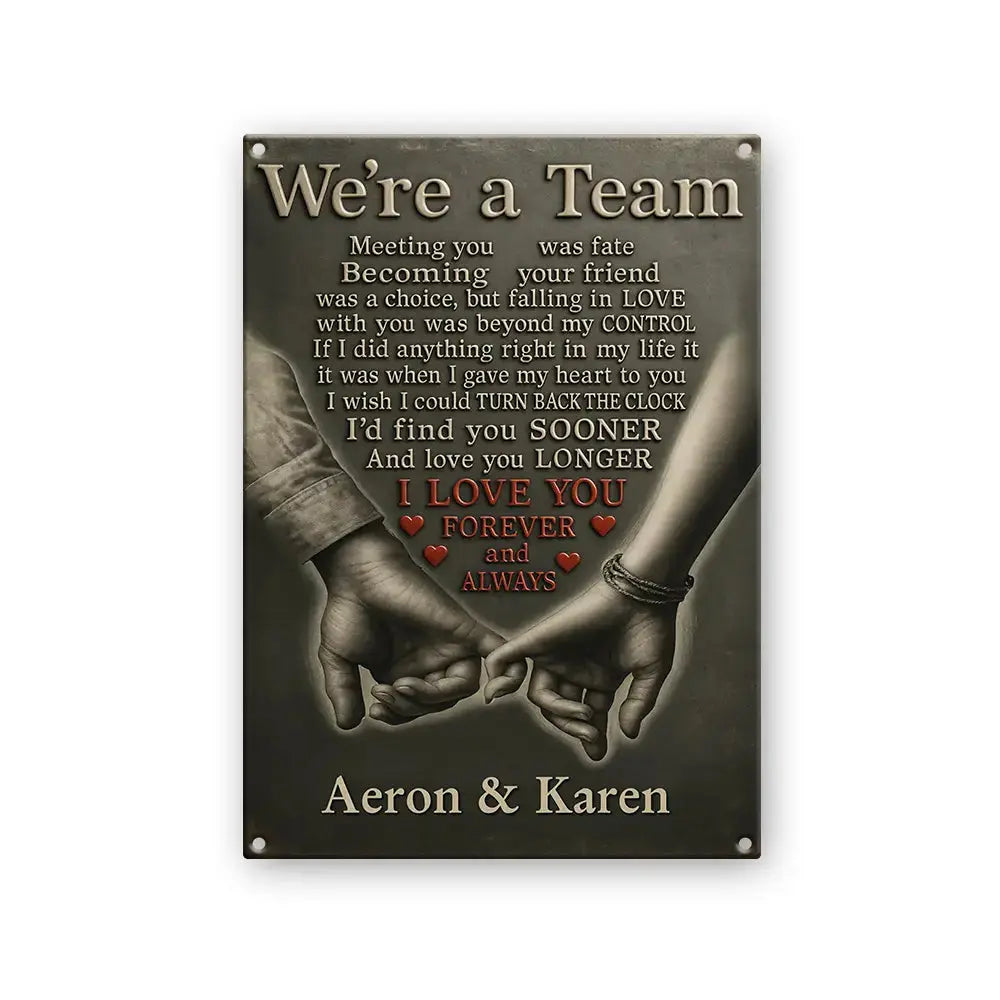 Anniversary Gifts For Her – Personalized Custom Couple Wall Art Sign Duconspace