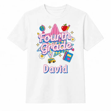 Back To School- Personalized Tee With Name For Kid Duconspace