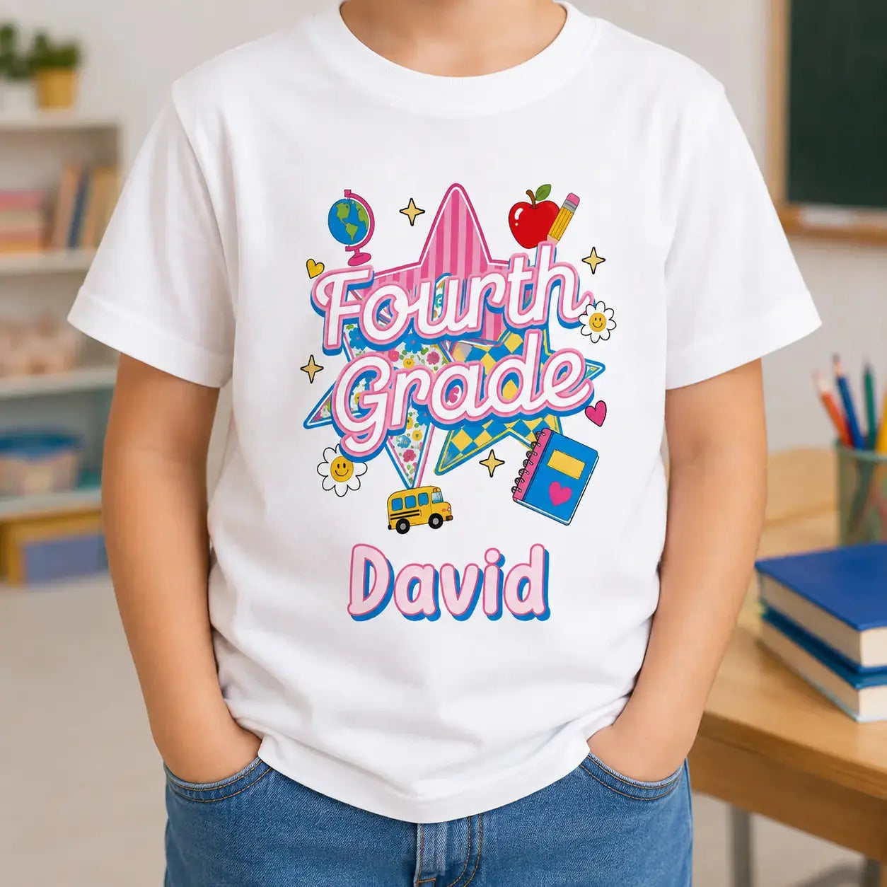 Back To School- Personalized Tee With Name For Kid Duconspace