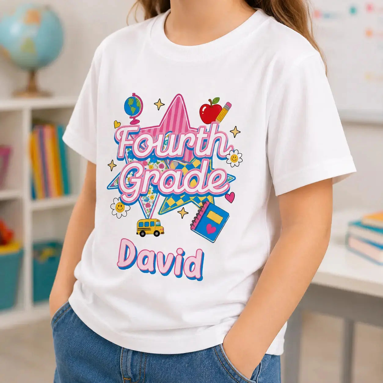 Back To School- Personalized Tee With Name For Kid Duconspace