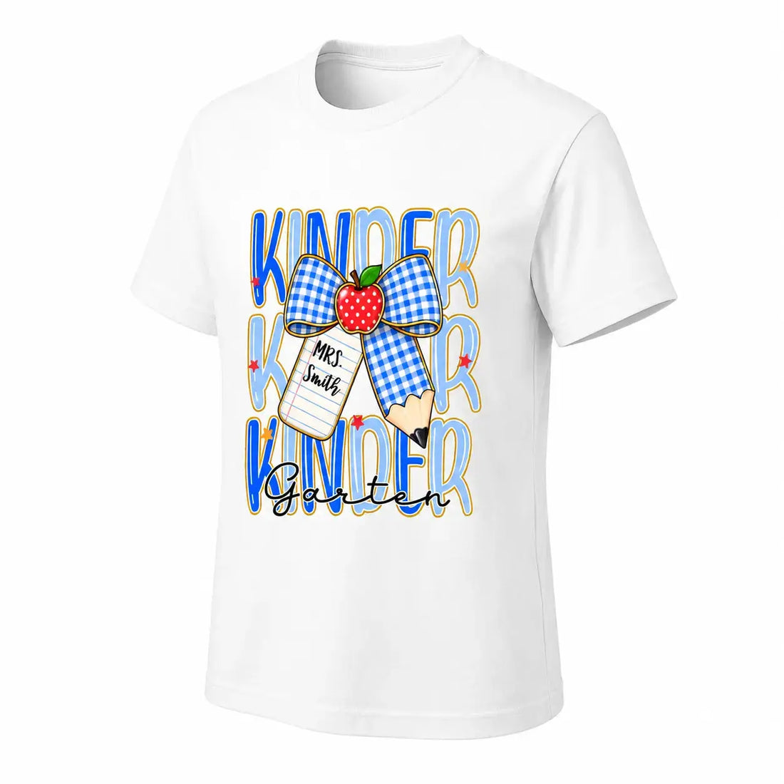 Back To School Personalized Teacher Bow T-Shirt