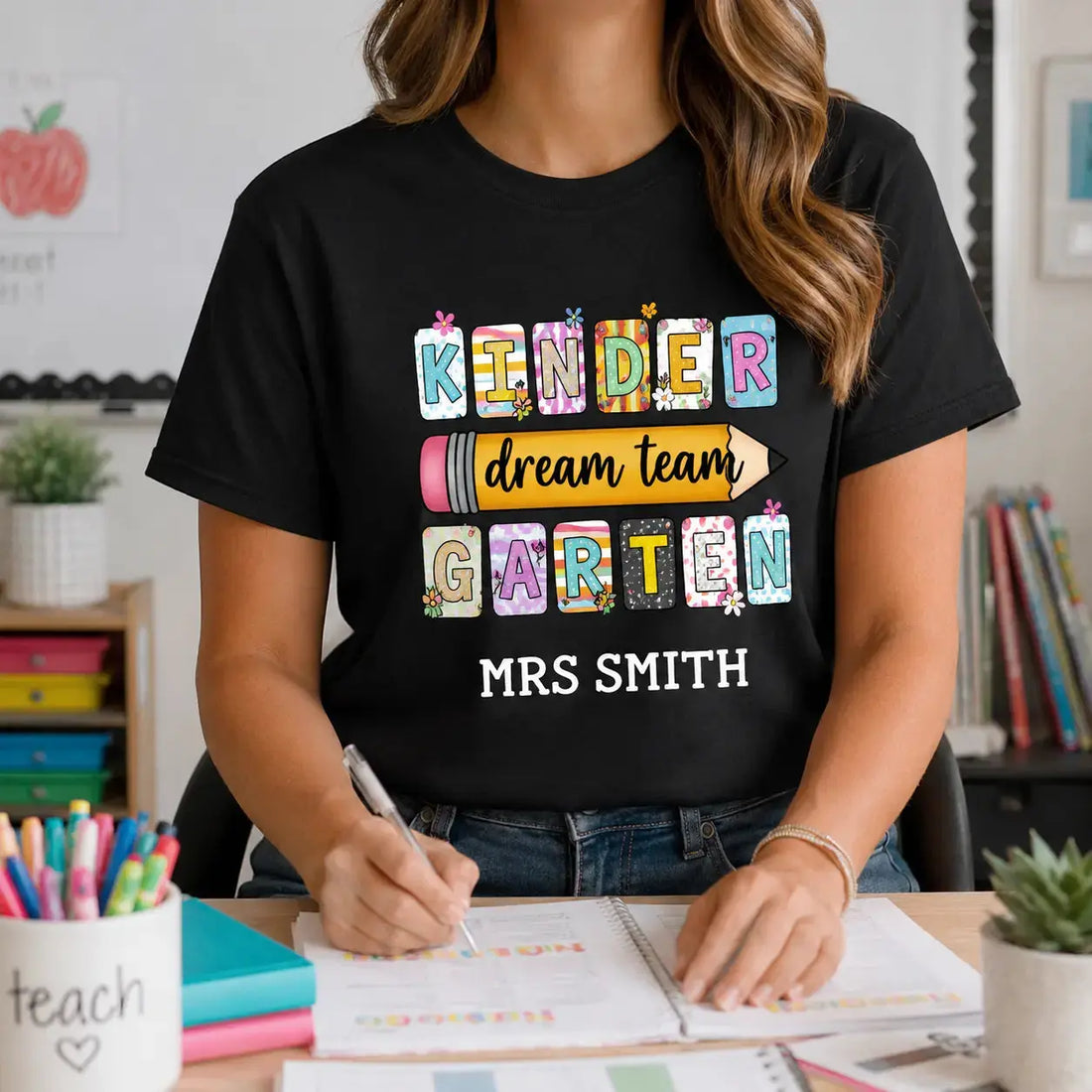 Back To School Shirt-Custom Grade & Name For Teacher and Kids