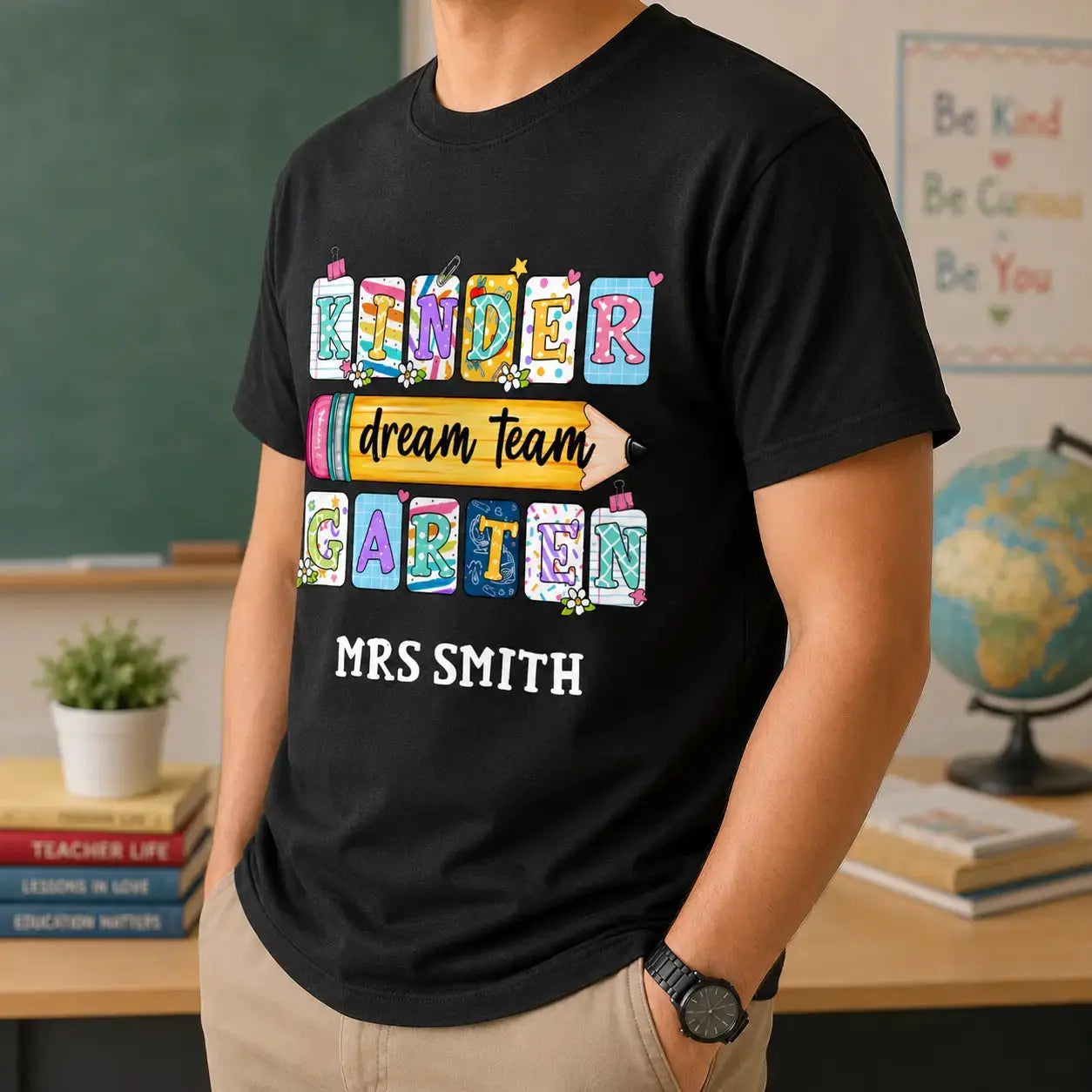 Back To School Shirt-Custom Grade & Name For Teacher and Kids