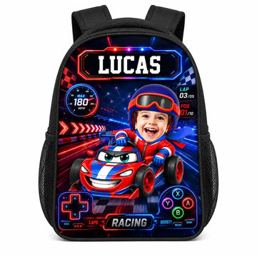 Backpack Custom Photo Kids Water Bottle Back To School Set Duconspace