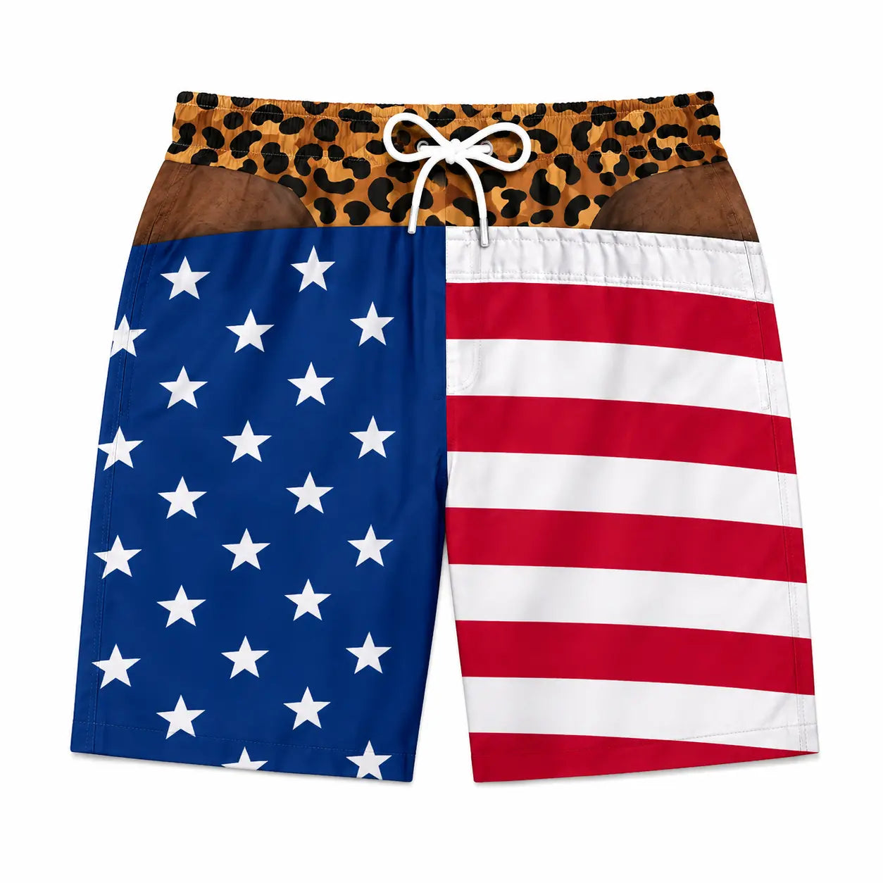Beach Shorts Funny Warning Wide Load Custom Swim Trunks