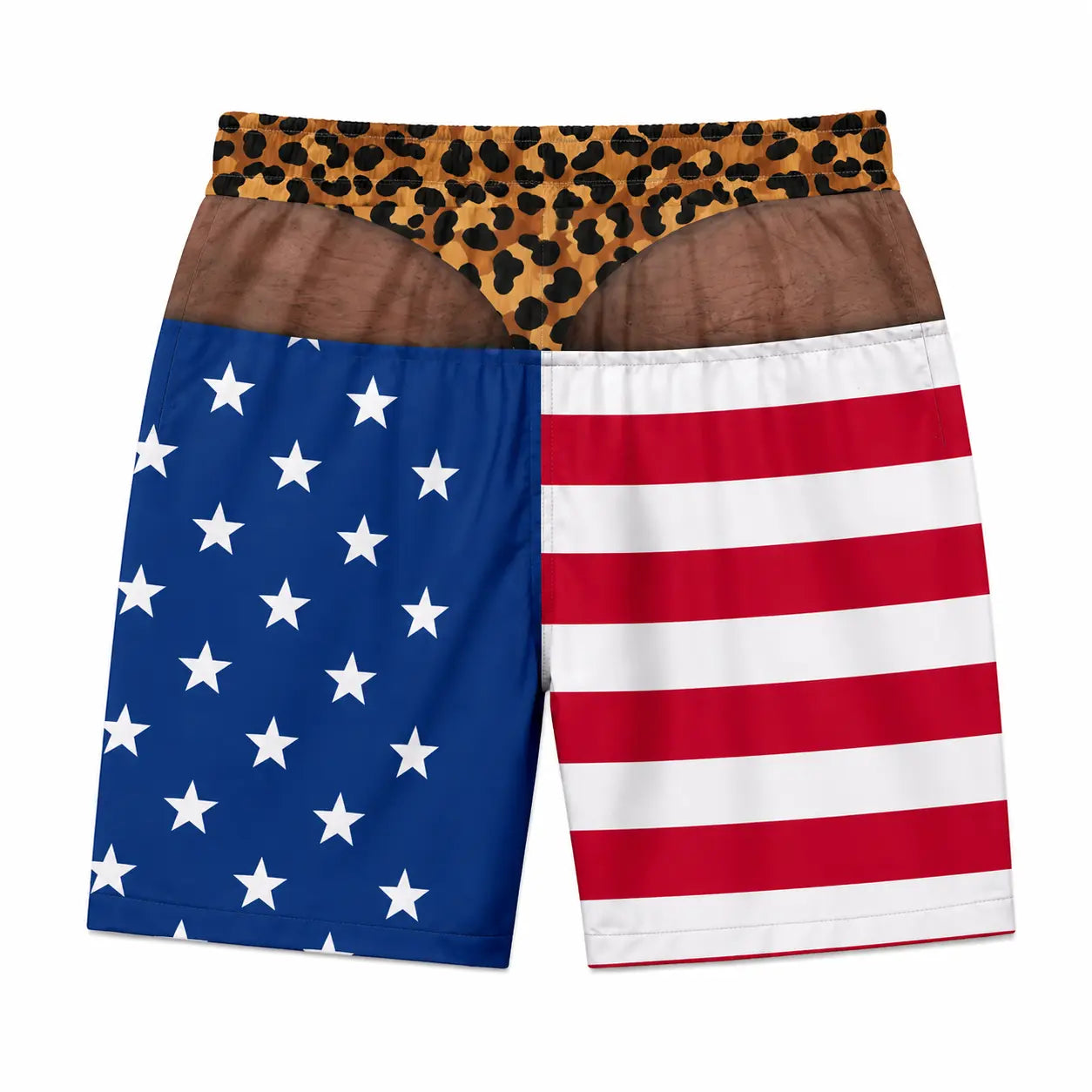 Beach Shorts Funny Warning Wide Load Custom Swim Trunks
