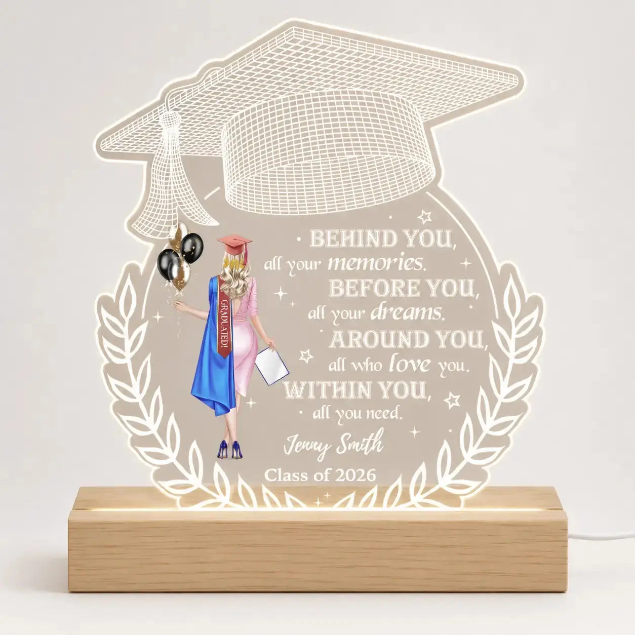 Behind You All Your Memories - Personalized Gift for Graduation Duconspace