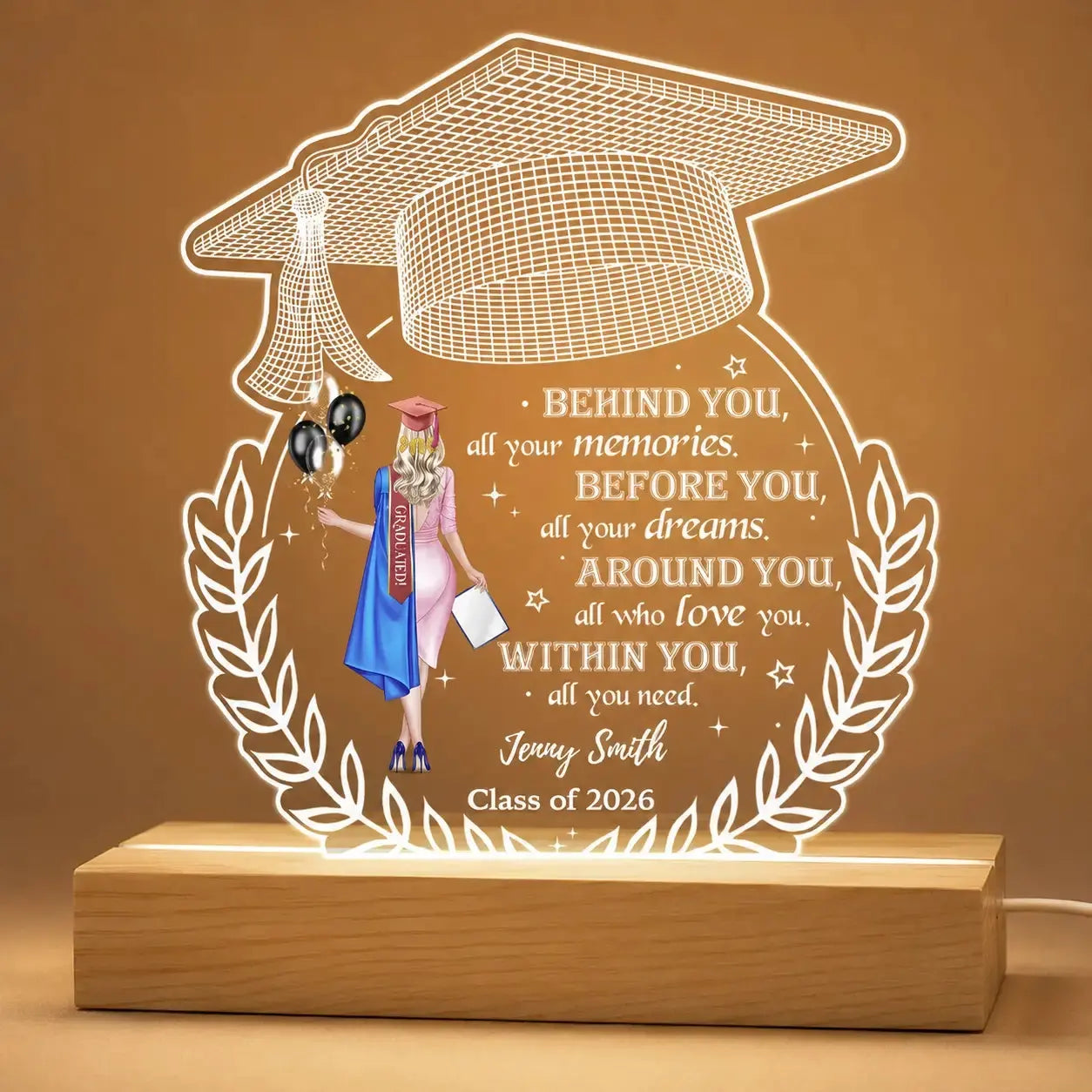 Behind You All Your Memories - Personalized Gift for Graduation Duconspace