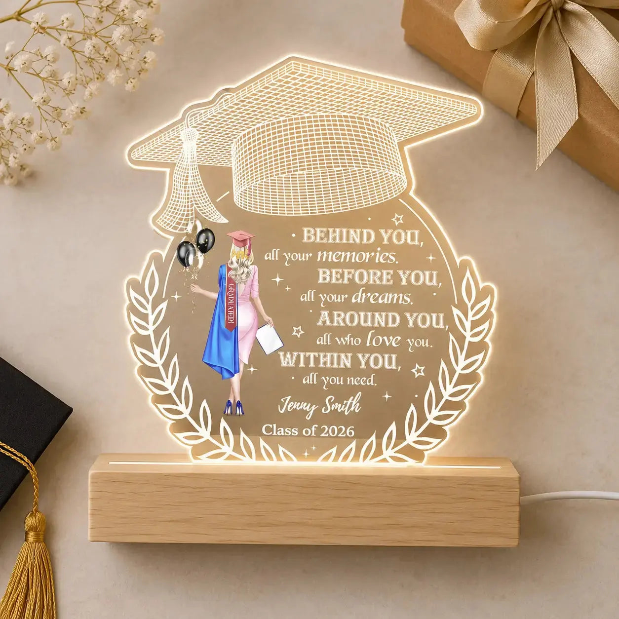 Behind You All Your Memories - Personalized Gift for Graduation Duconspace
