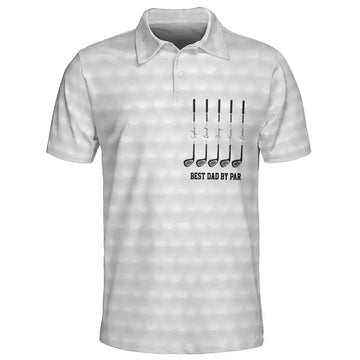 Best Dad By Par Personalized Golf Polo Shirt Duconspace