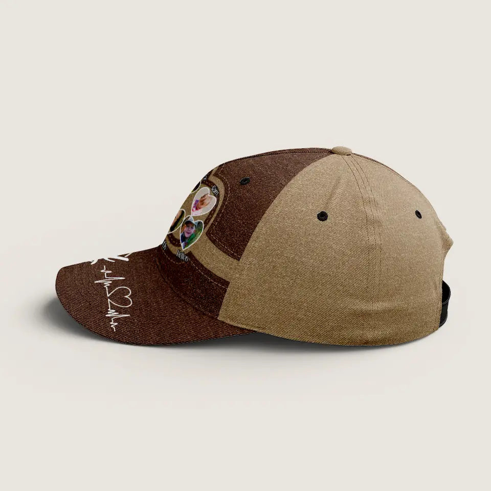 Best Dad Ever, Always in Style - Family Personalized All-Over Print Hat, Perfect Father’s Day Gift for Dad or Grandpa