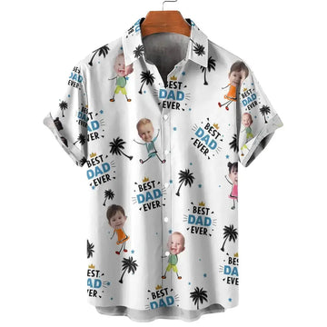 Best Dad Ever Coconut Palm - Personalized Shirt for Dad Duconspace