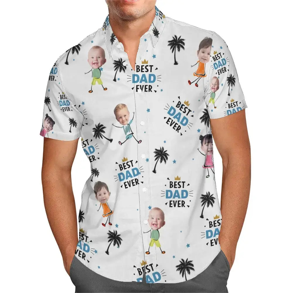 Best Dad Ever Coconut Palm - Personalized Shirt for Dad Duconspace