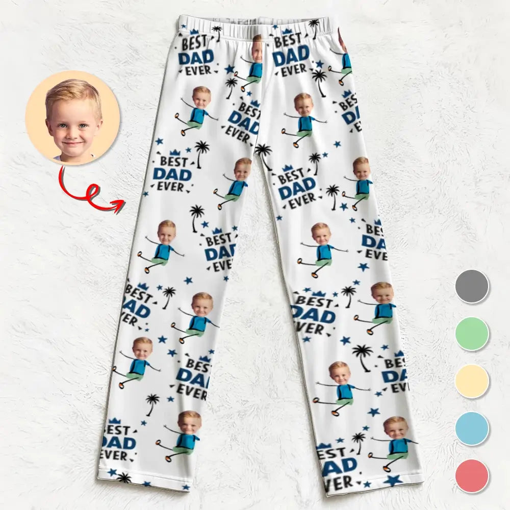 Best Dad Grandpa Ever - Personalized Pajama Pants, Gift for Dad, Grandpa