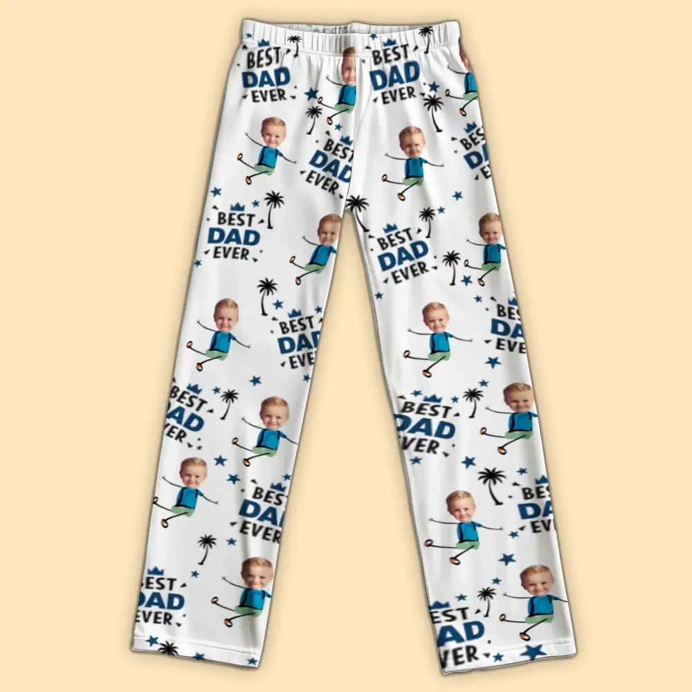 Best Dad Grandpa Ever - Personalized Pajama Pants, Gift for Dad, Grandpa