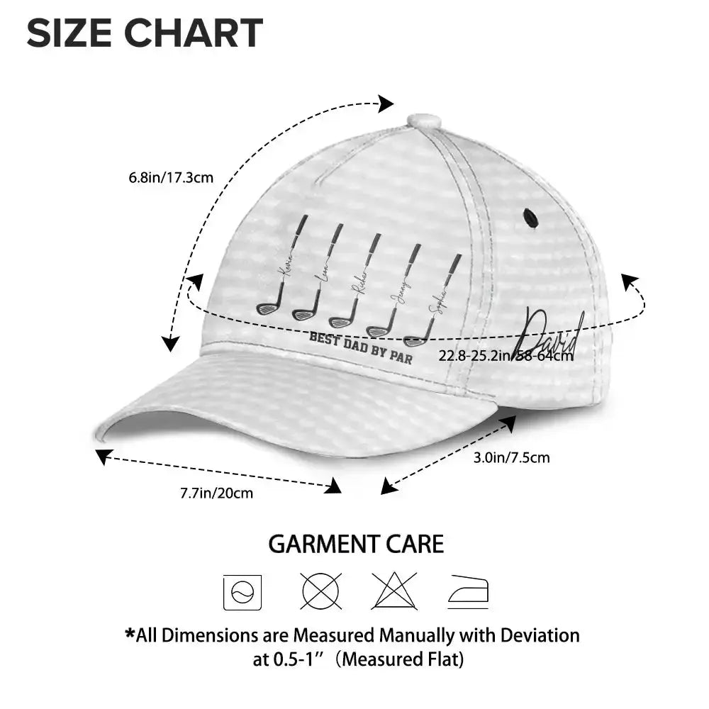 Best Dad by Par Classic Cap - Personalized Gift for Father's Day Duconspace