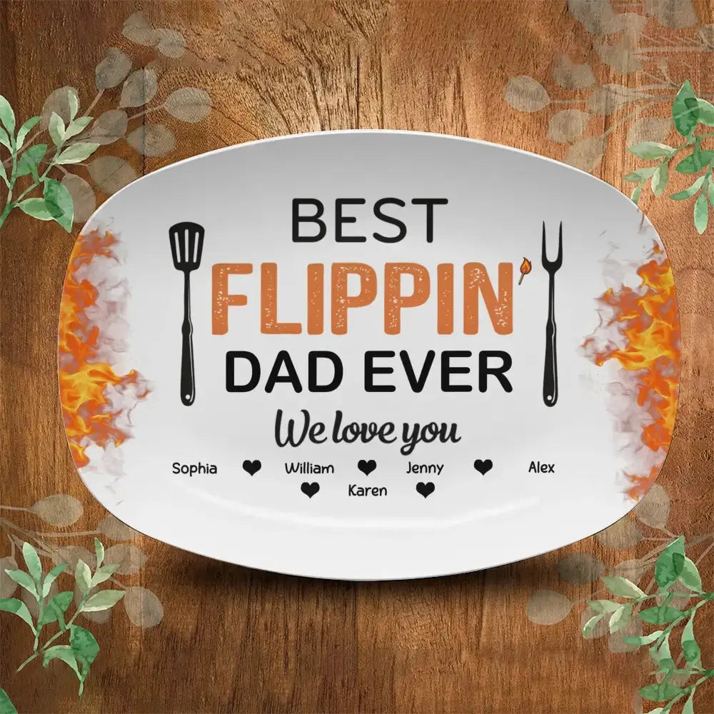 Best Flippin’ Dad Ever - Personalized Gift for Father, Grandpa Duconspace