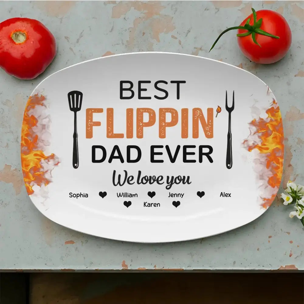 Best Flippin’ Dad Ever - Personalized Gift for Father, Grandpa Duconspace