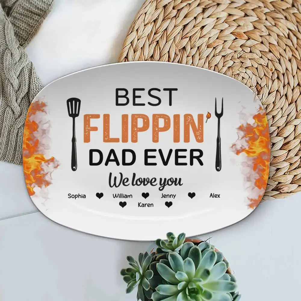 Best Flippin’ Dad Ever - Personalized Gift for Father, Grandpa Duconspace