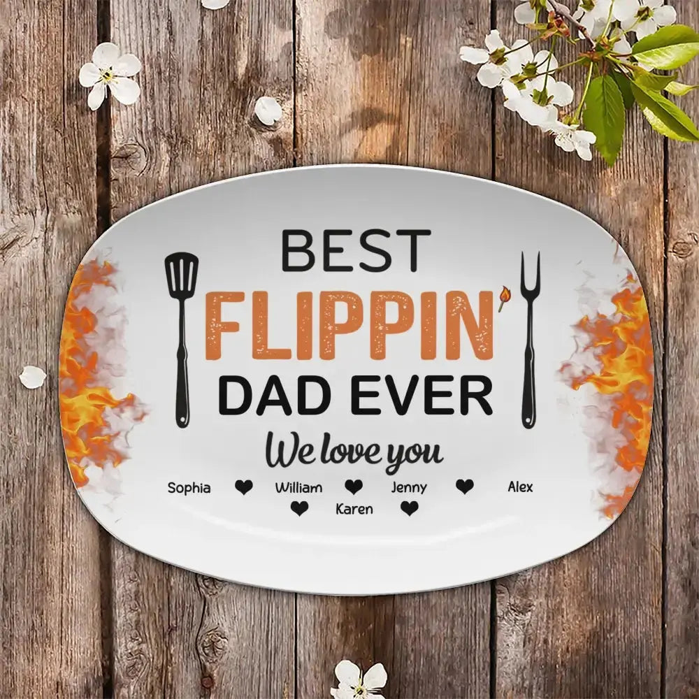 Best Flippin’ Dad Ever - Personalized Gift for Father, Grandpa Duconspace