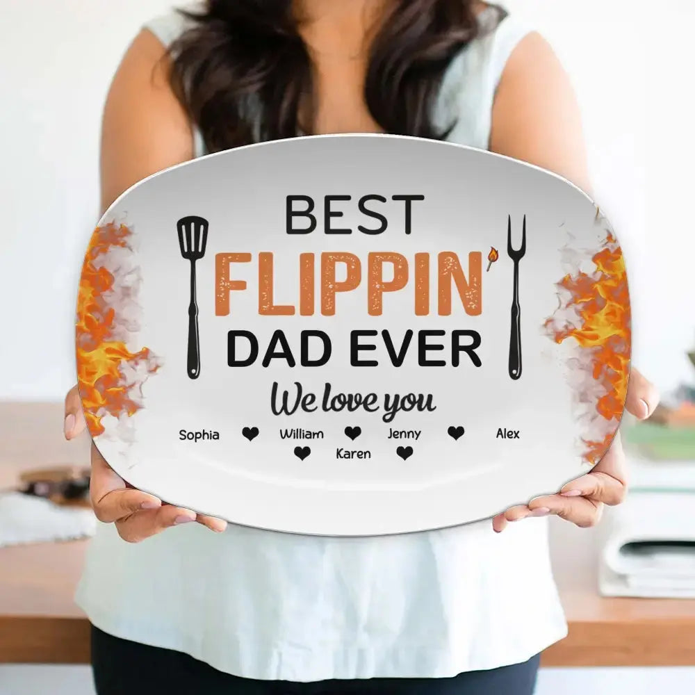 Best Flippin’ Dad Ever - Personalized Gift for Father, Grandpa Duconspace