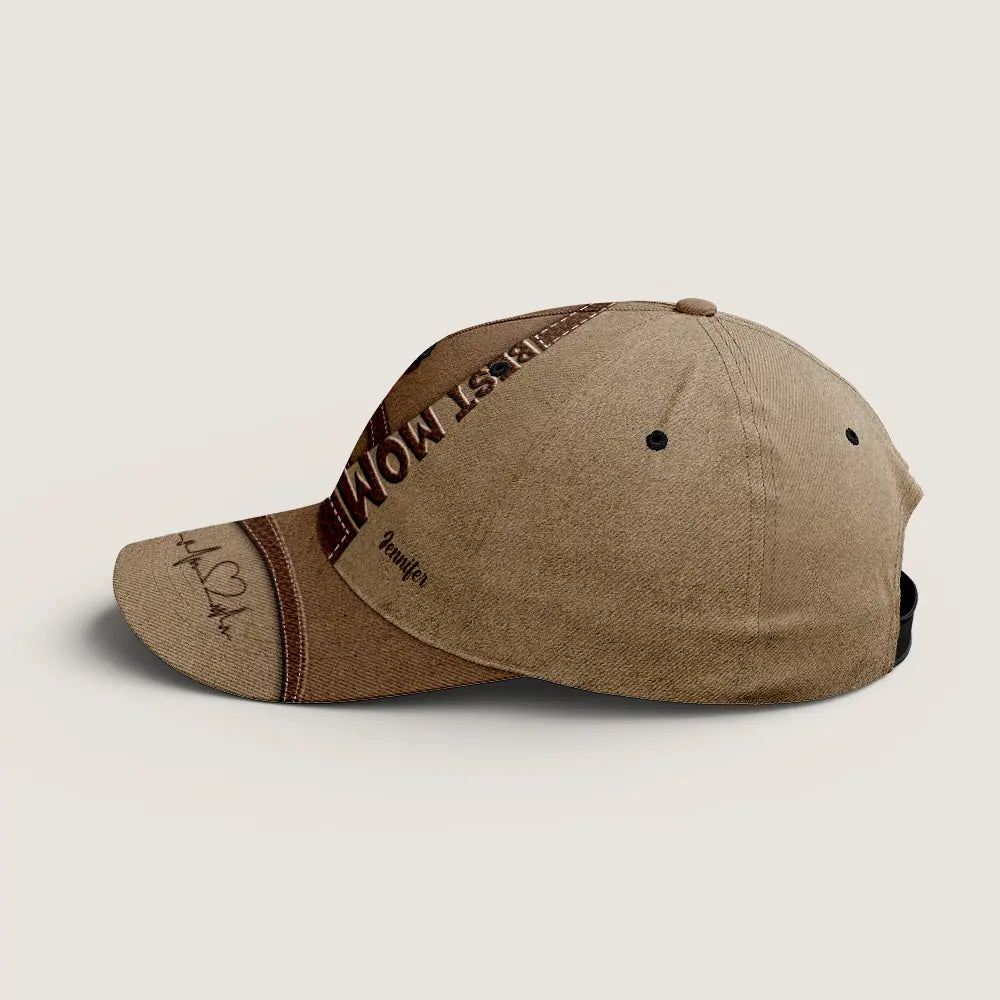 Best Mom Ever, Worn with Love - Personalized Classic Cap, Perfect Mother’s Day, Birthday & Christmas Gift for Mom or Grandma