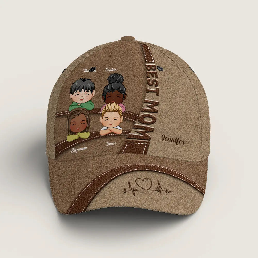 Best Mom Ever, Worn with Love - Personalized Classic Cap, Perfect Mother’s Day, Birthday & Christmas Gift for Mom or Grandma