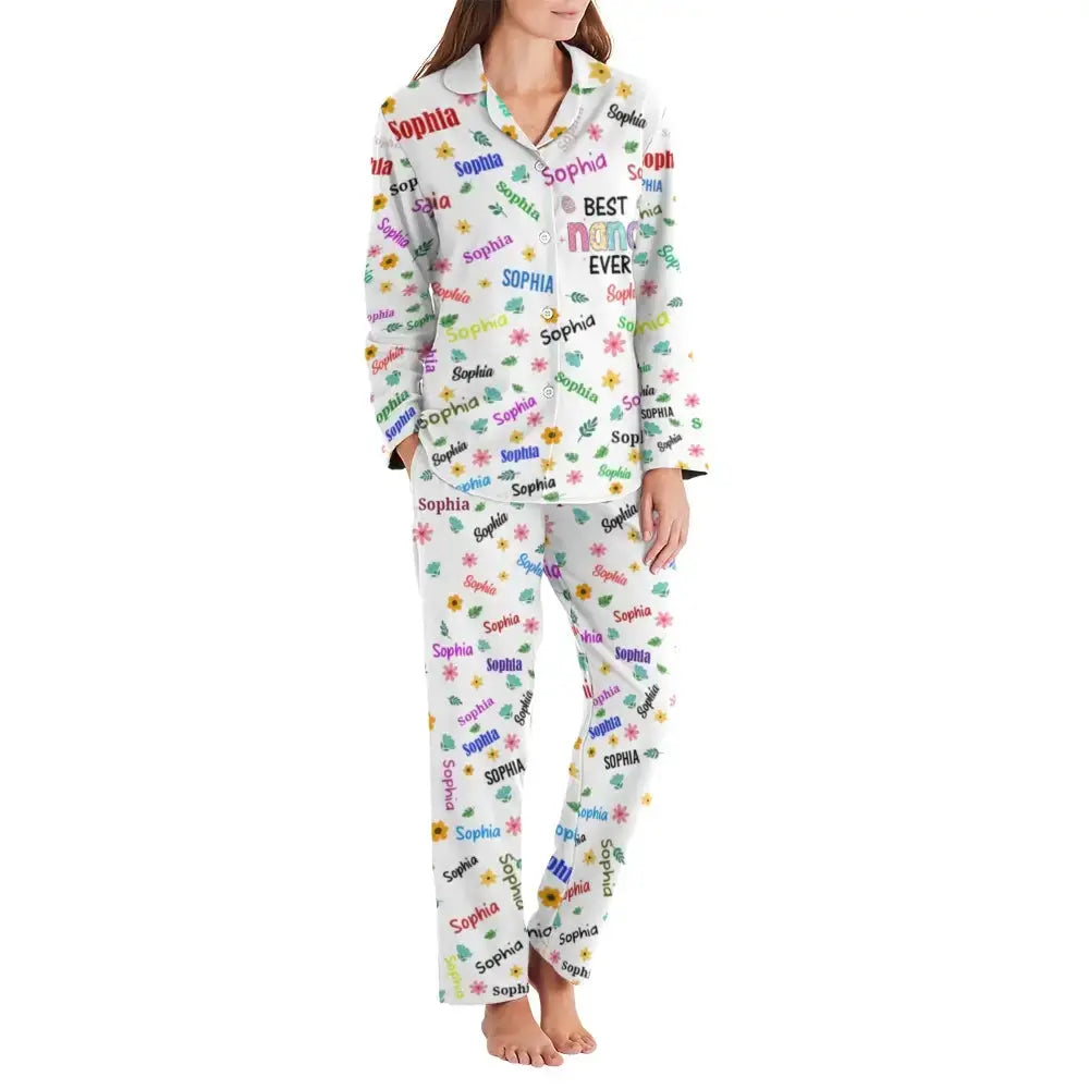 Best Nana Ever Personalized Grandma Pajama Set
