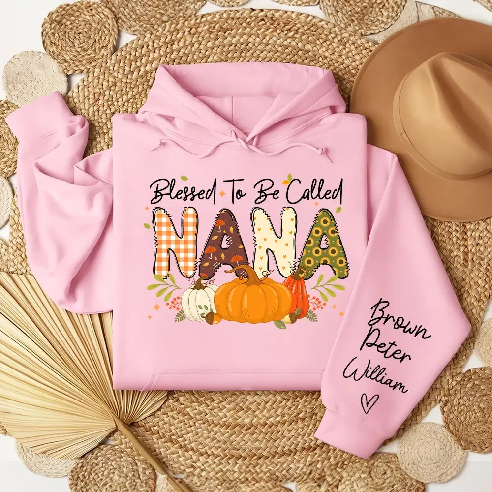 Blessed Grammy Pumpkin Fall Autumn Thanksgiving Mom Women Sweatshirt