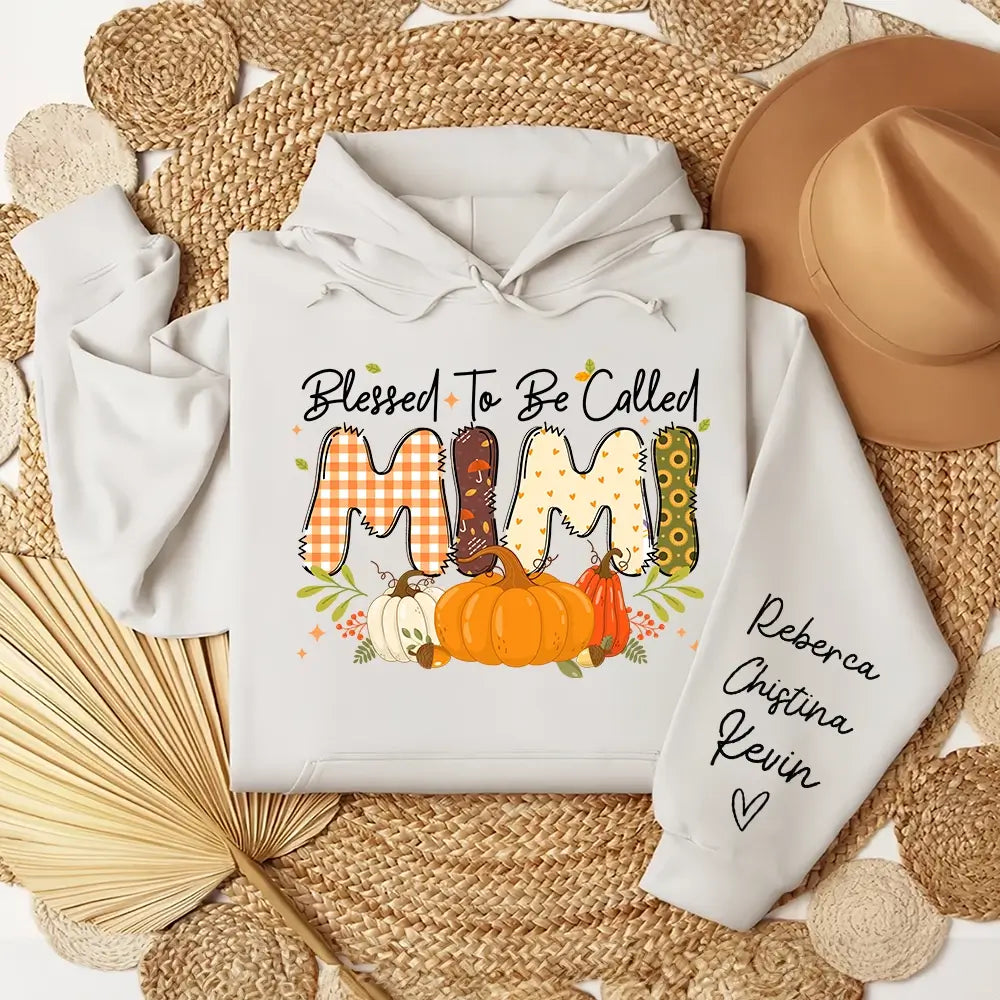 Blessed Grammy Pumpkin Fall Autumn Thanksgiving Mom Women Sweatshirt
