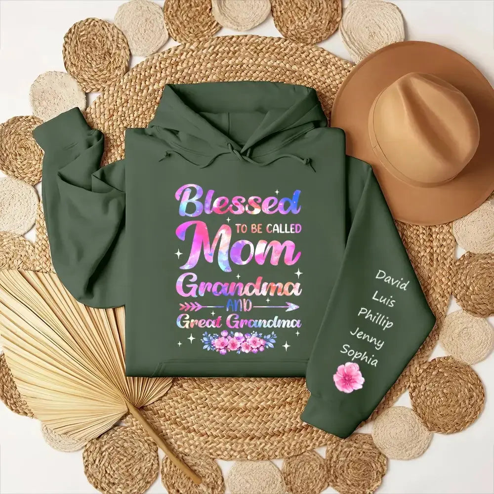 Blessed to Be Called Mom Grandma - Personalized Gift for Mom, Grandma Duconspace