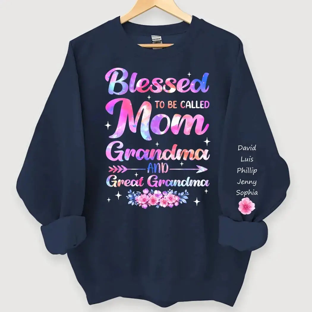 Blessed to Be Called Mom Grandma - Personalized Gift for Mom, Grandma Duconspace