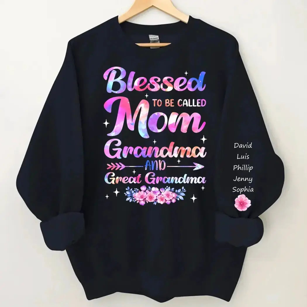 Blessed to Be Called Mom Grandma - Personalized Gift for Mom, Grandma Duconspace