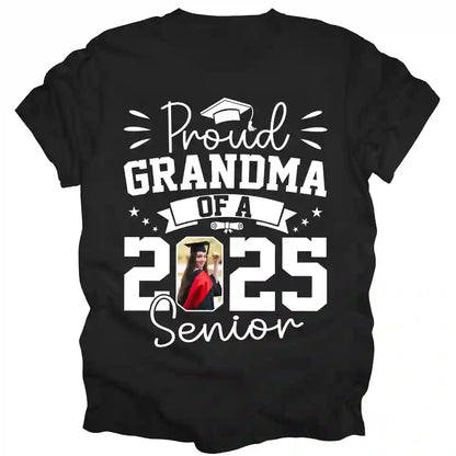 Celebrating You, Class of Love – Custom Photo Senior Family Graduation T-Shirt, Personalized Birthday & Funny Gift for Grandma, Mom, Wife, or Grandparent