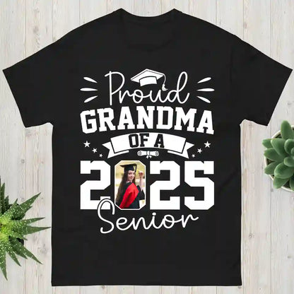 Celebrating You, Class of Love – Custom Photo Senior Family Graduation T-Shirt, Personalized Birthday & Funny Gift for Grandma, Mom, Wife, or Grandparent