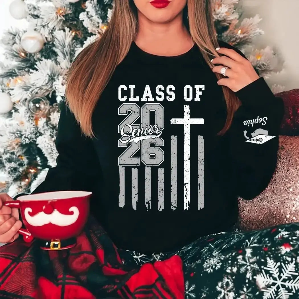 Christian Class of 2026 Personalized Graduation Sweatshirt Duconspace