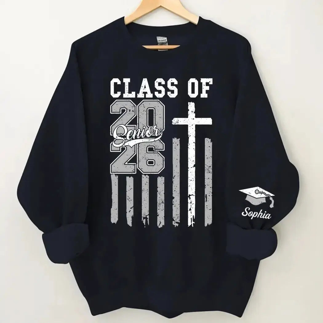 Christian Class of 2026 Personalized Graduation Sweatshirt Duconspace