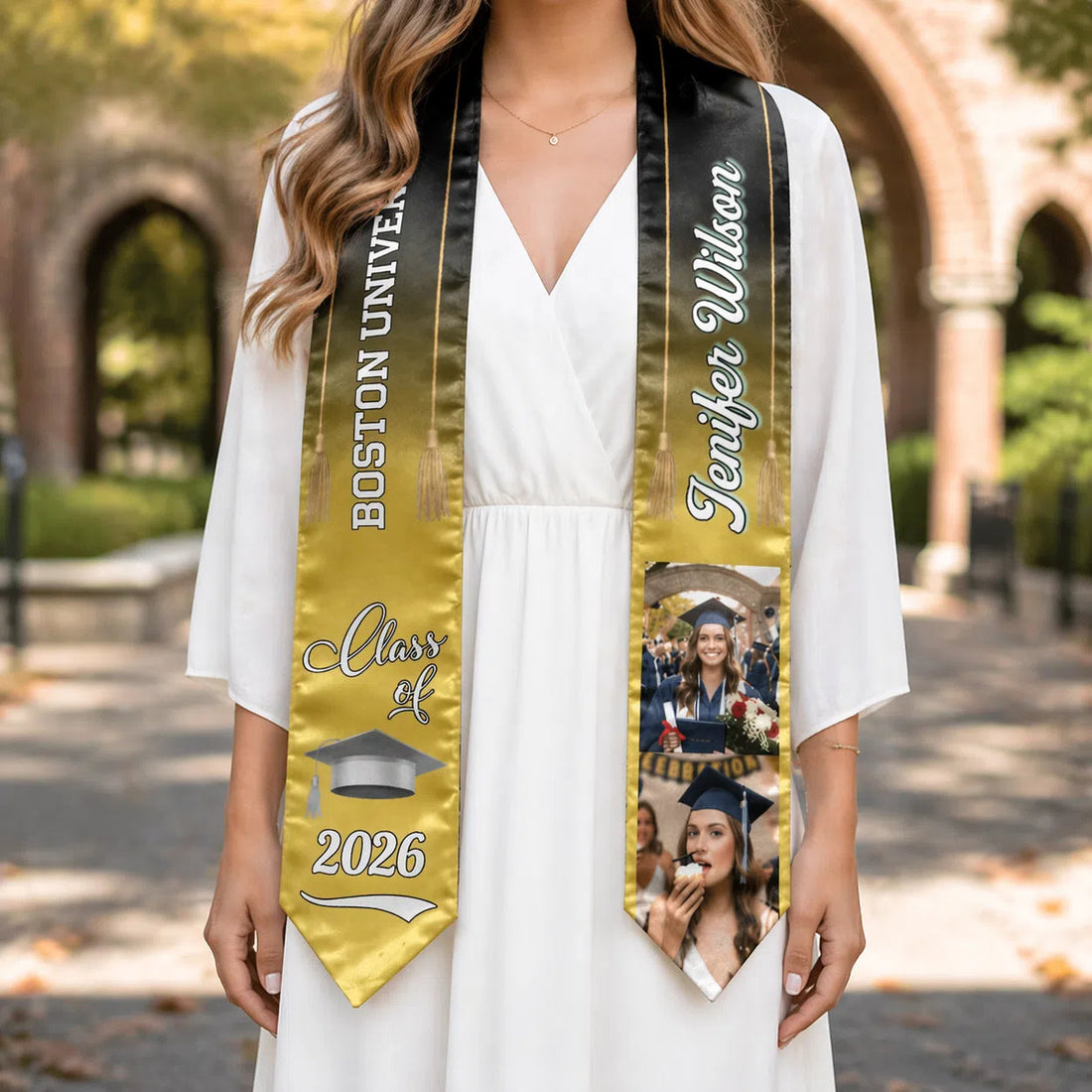 Class Of 2026, Personalized Custom Graduation Stole Duconspace