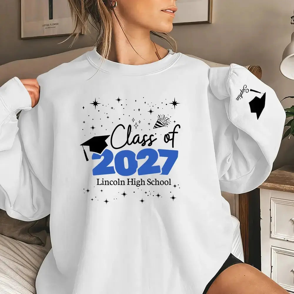 Class of 2027 Personalized Senior Graduation Shirt